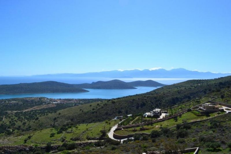 Plaka bei Elounda Kreta, Plaka Elounda: Großes Baugrundstück mit Meerblick in Chavgas zu verkaufen Grundstück kaufen